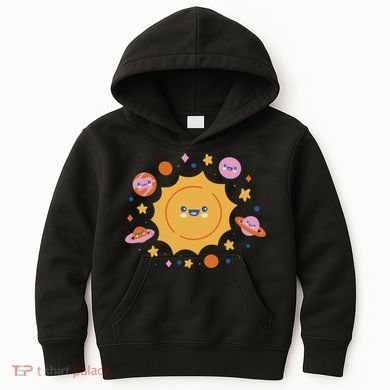 Solar System Cute Cartoon Kids Hoodie