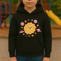 Solar System Cute Cartoon Kids Hoodie thumb 3