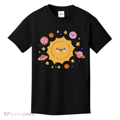 Solar System Cute Cartoon Kids T-Shirt