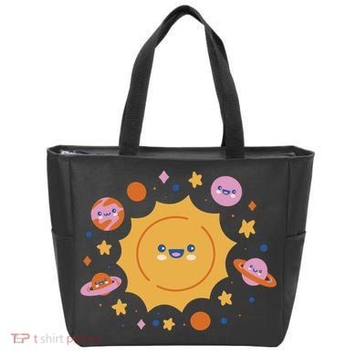 Solar System Cute Cartoon Tote Bag
