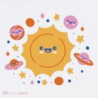 Solar System Cute Cartoon Comfort Colors Garment-Dyed Hooded Sweatshirt thumb 2