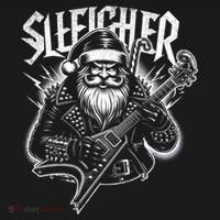 Sleigher Santa Claus Rock Christmas Funny Hail Santa Great Gift USA-Made Doggie Bandana thumb 2