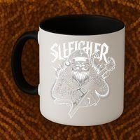 Sleigher Santa Claus Rock Christmas Funny Hail Santa Great Gift Coffee Mug thumb 2