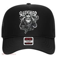 Sleigher Santa Claus Rock Christmas Funny Hail Santa Great Gift Hat thumb 0