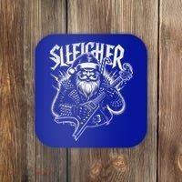 Sleigher Santa Claus Rock Christmas Funny Hail Santa Great Gift Coaster thumb 0
