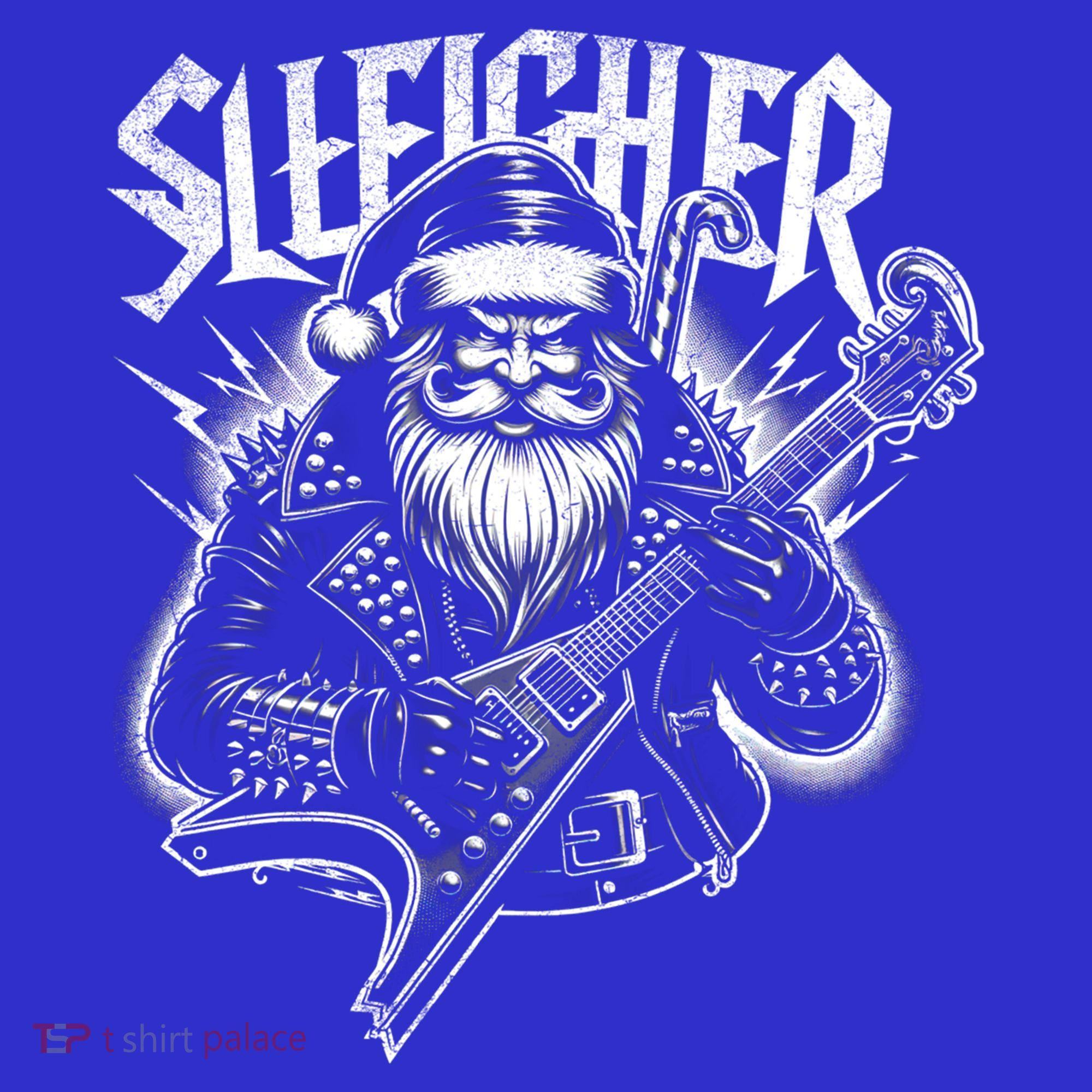 Sleigher Santa Claus Rock Christmas Funny Hail Santa Great Gift Women's Tank Top
