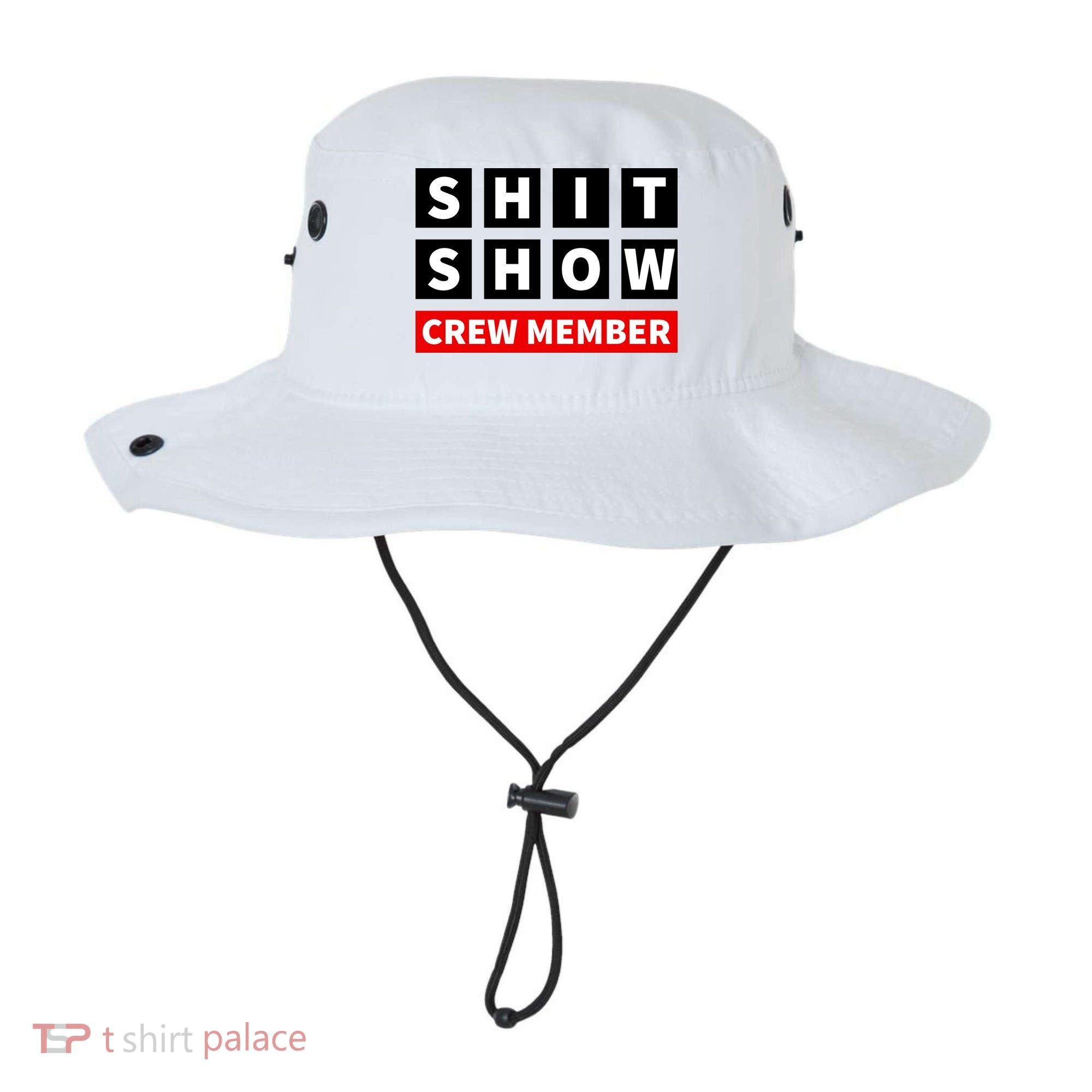 Shit Show Crew Member Funny Sarcastic Adult Saying Novelty Bucket Hat