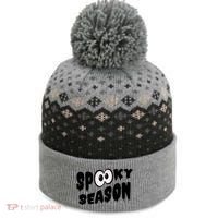 Spooky Season Crazy Eyes Halloween The Baniff Cuffed Pom Beanie thumb 0