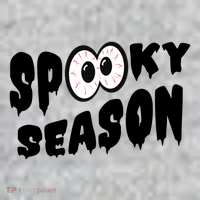 Spooky Season Crazy Eyes Halloween The Baniff Cuffed Pom Beanie thumb 2