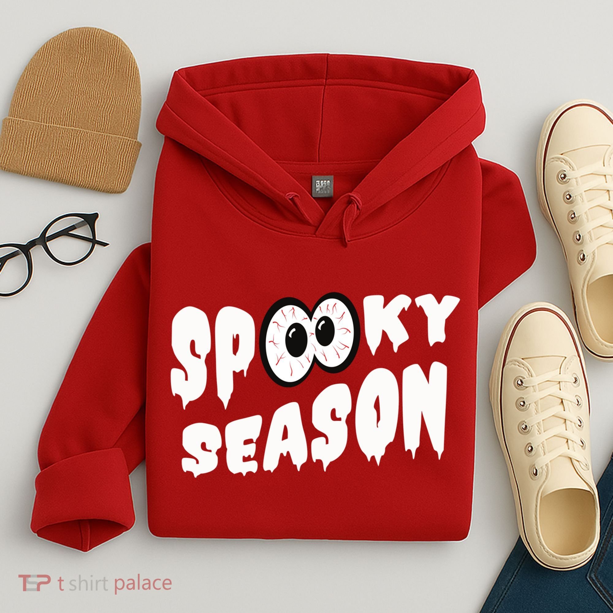 Spooky Season Crazy Eyes Halloween Hoodie