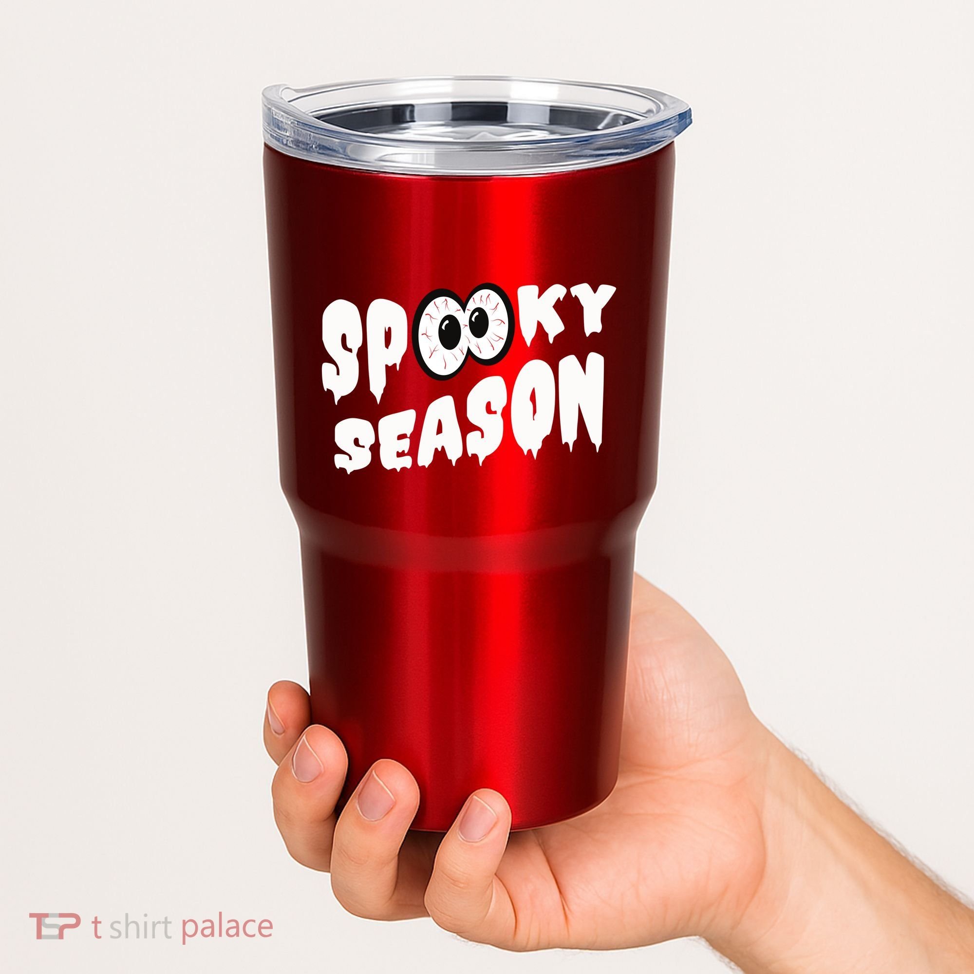 Spooky Season Crazy Eyes Halloween Tumbler