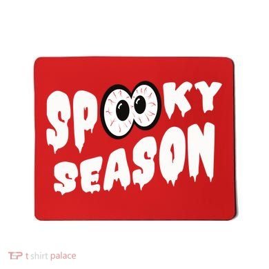 Spooky Season Crazy Eyes Halloween Mousepad