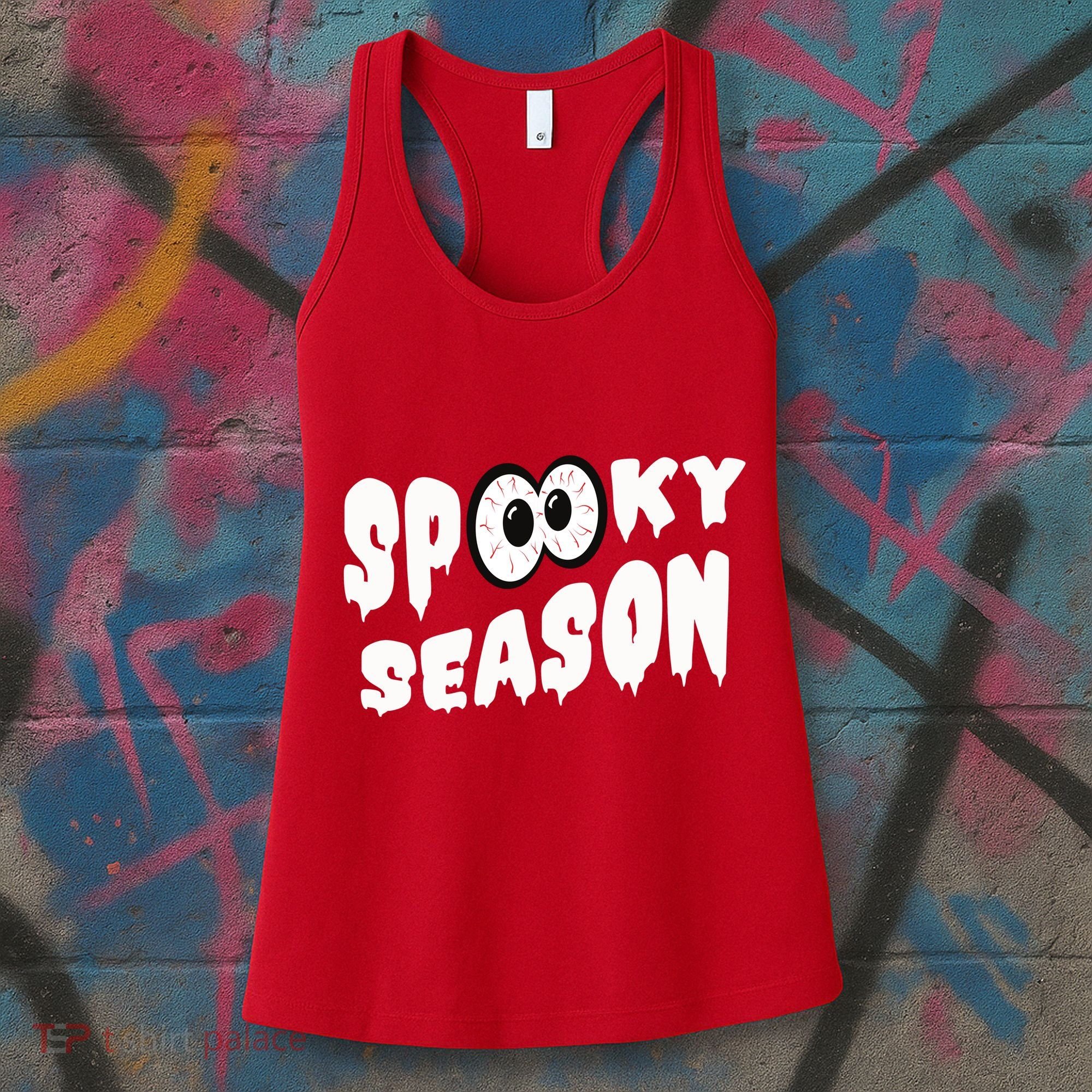 Spooky Season Crazy Eyes Halloween Women's Tank Top