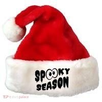 Spooky Season Crazy Eyes Halloween Santa Hat thumb 0