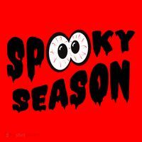 Spooky Season Crazy Eyes Halloween Santa Hat thumb 1