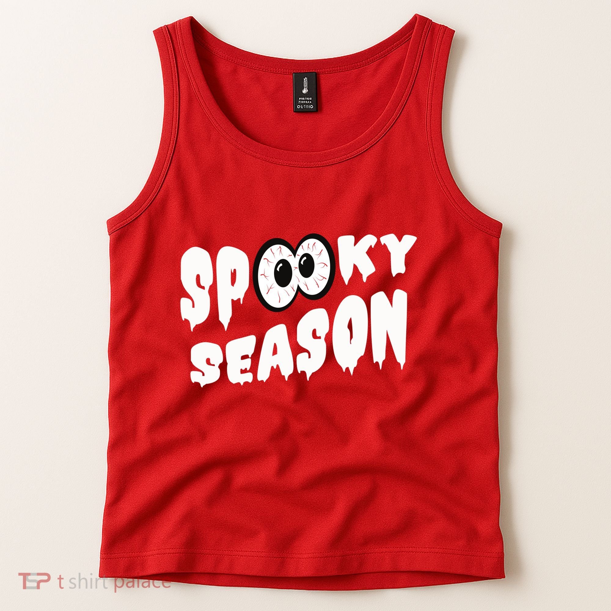Spooky Season Crazy Eyes Halloween Tank Top