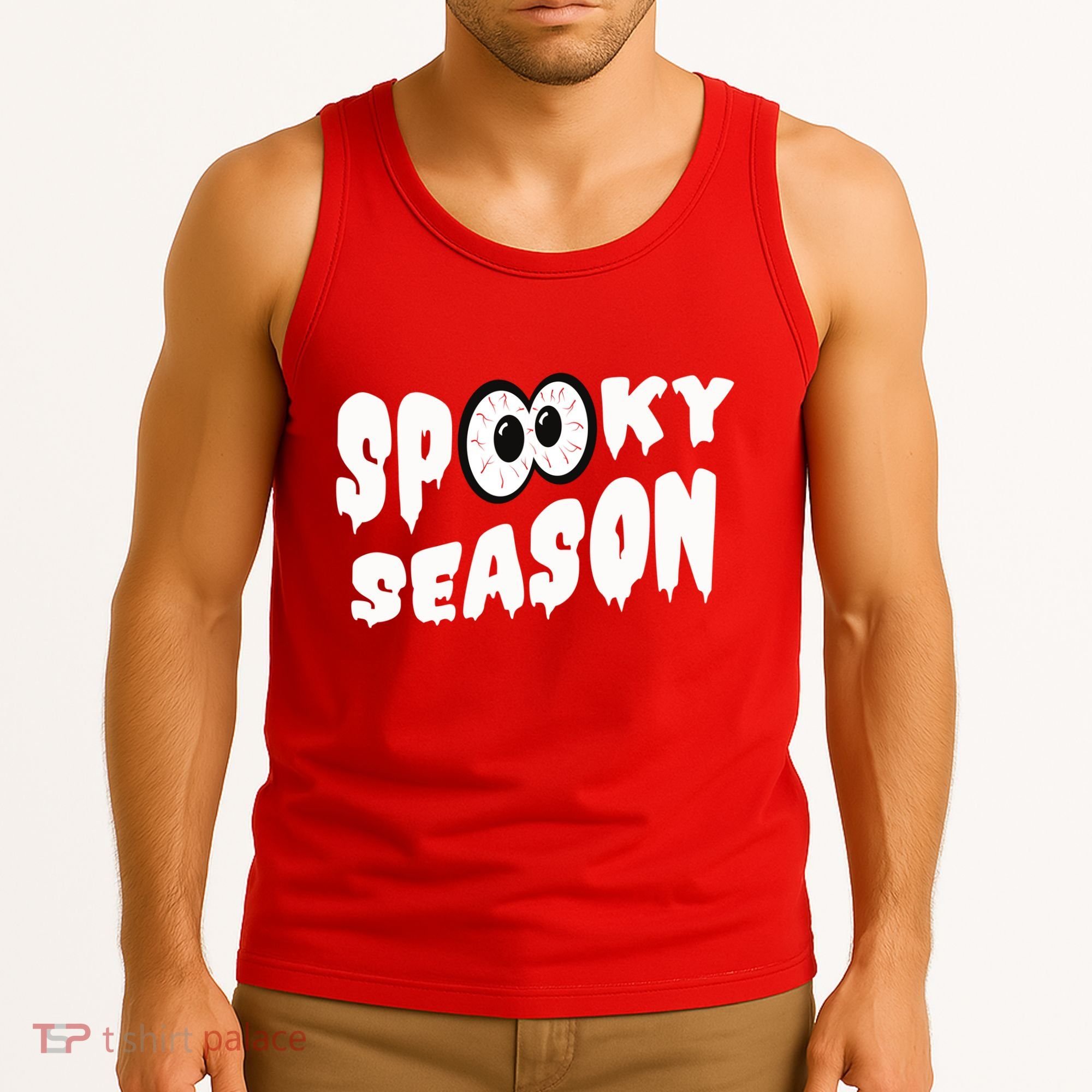Spooky Season Crazy Eyes Halloween Tank Top