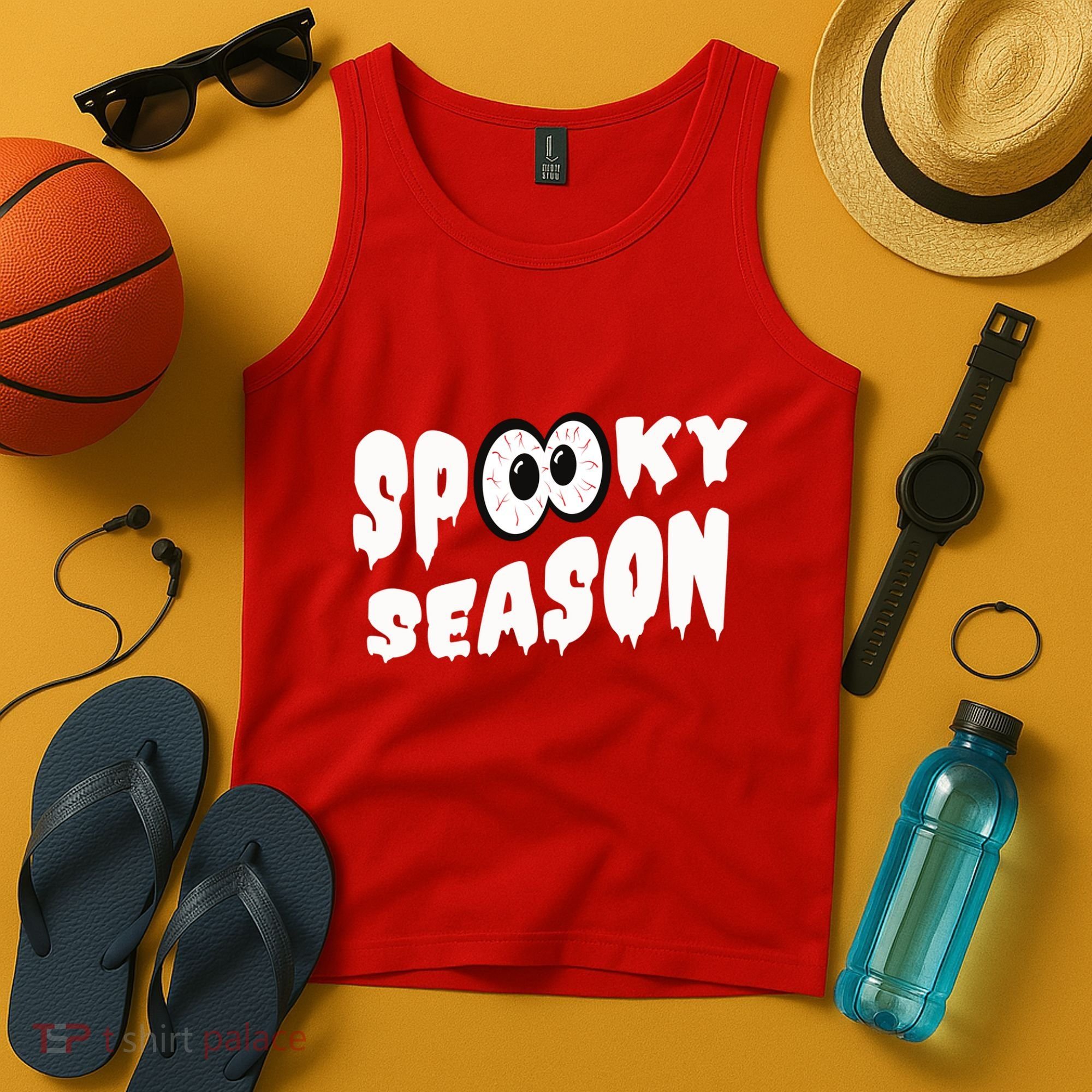 Spooky Season Crazy Eyes Halloween Tank Top