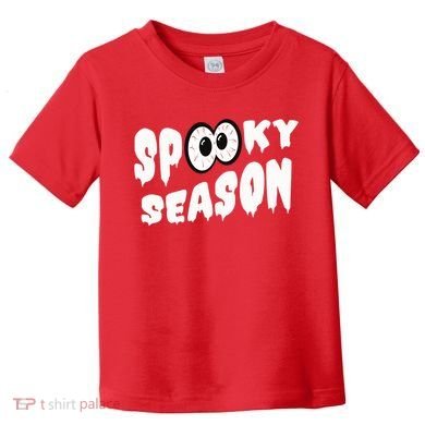 Spooky Season Crazy Eyes Halloween Toddler T-Shirt