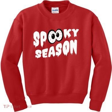 Spooky Season Crazy Eyes Halloween Kids Sweatshirt