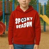 Spooky Season Crazy Eyes Halloween Kids Hoodie thumb 2