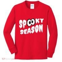 Spooky Season Crazy Eyes Halloween Kids Long Sleeve Shirt thumb 0