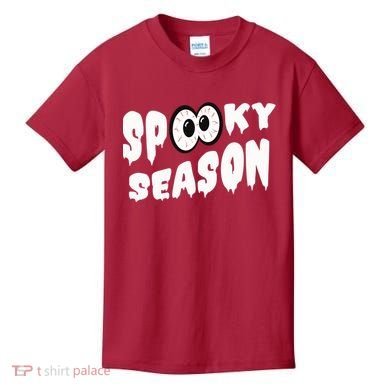 Spooky Season Crazy Eyes Halloween Kids T-Shirt