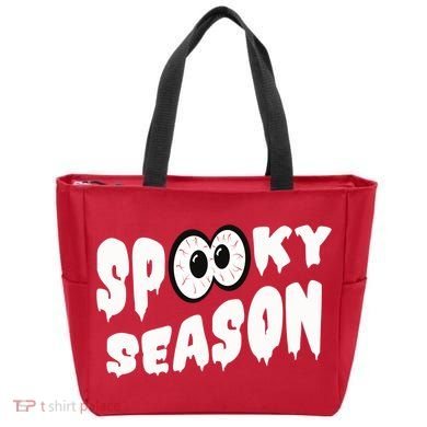Spooky Season Crazy Eyes Halloween Tote Bag
