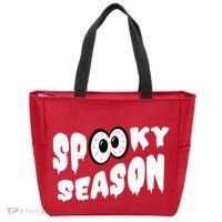 Spooky Season Crazy Eyes Halloween Tote Bag thumb 0