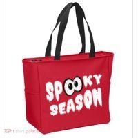 Spooky Season Crazy Eyes Halloween Tote Bag thumb 2