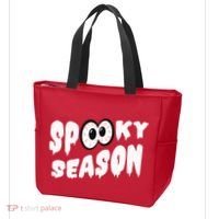 Spooky Season Crazy Eyes Halloween Tote Bag thumb 3
