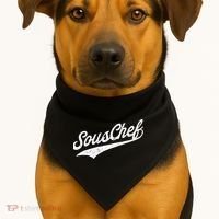 Souschef Sous Chef Gift USA-Made Doggie Bandana thumb 1