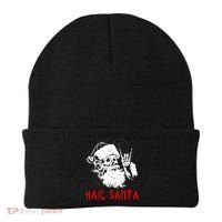 Sleigher Santa Claus Metal Christmas Rock On Hail Santa Beanie thumb 0