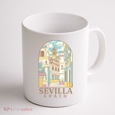 Sevilla Spain City Coffee Mug back