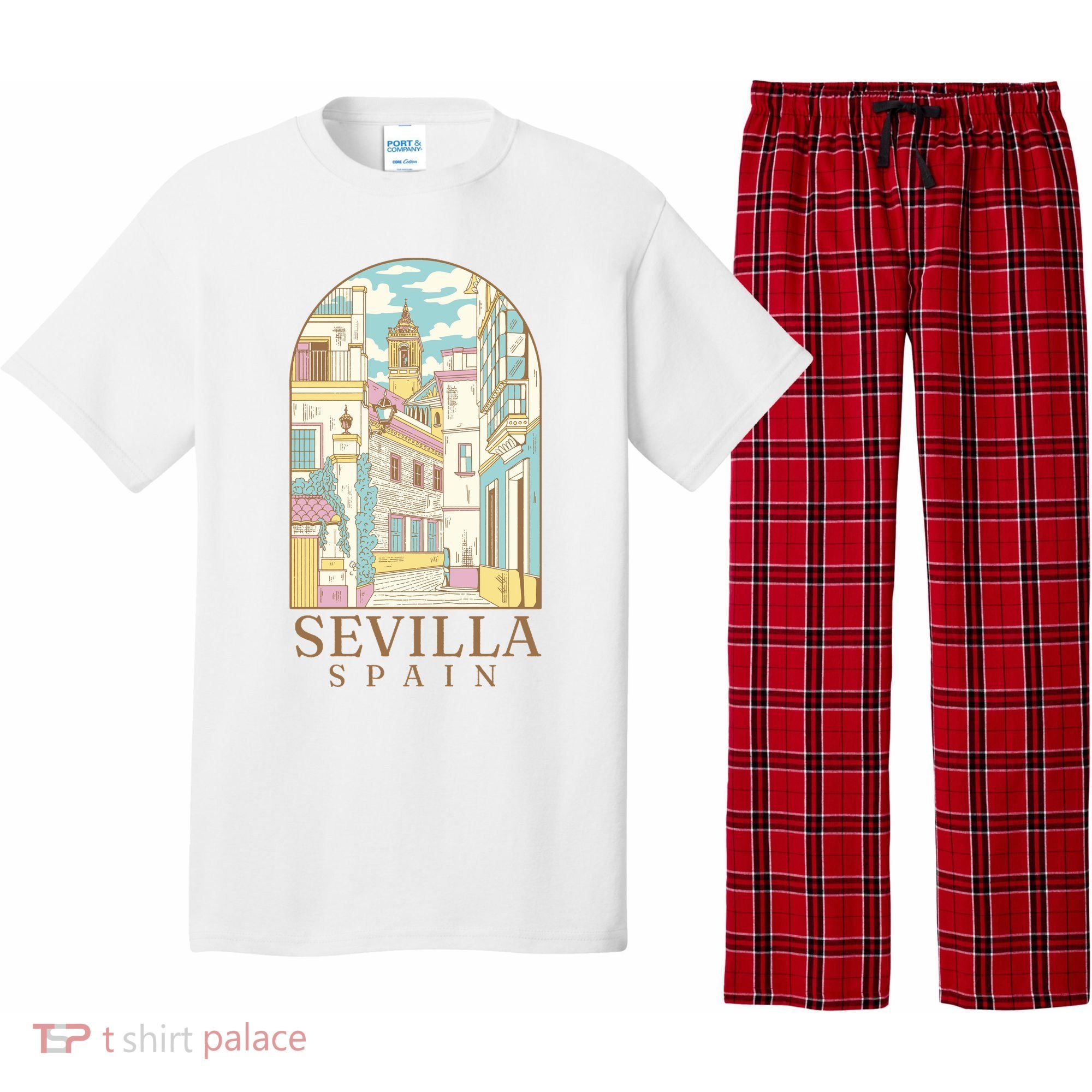 Sevilla Spain City Pajama Set