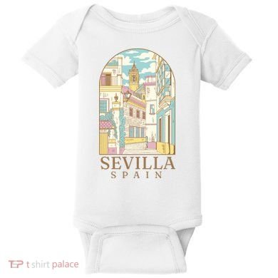 Sevilla Spain City Baby Bodysuit