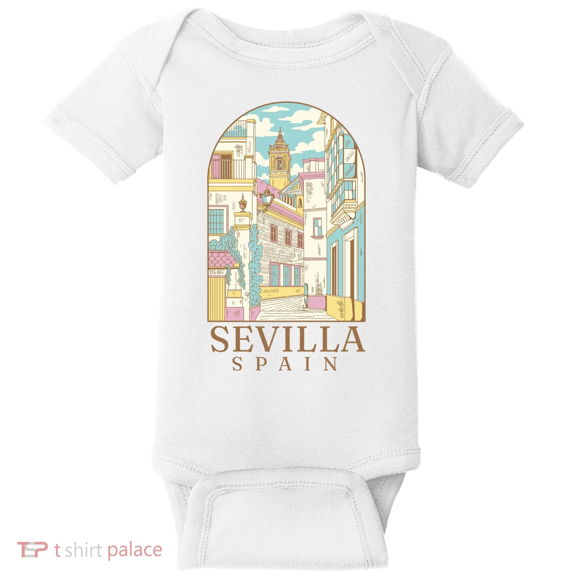 Sevilla Spain City Baby Bodysuit