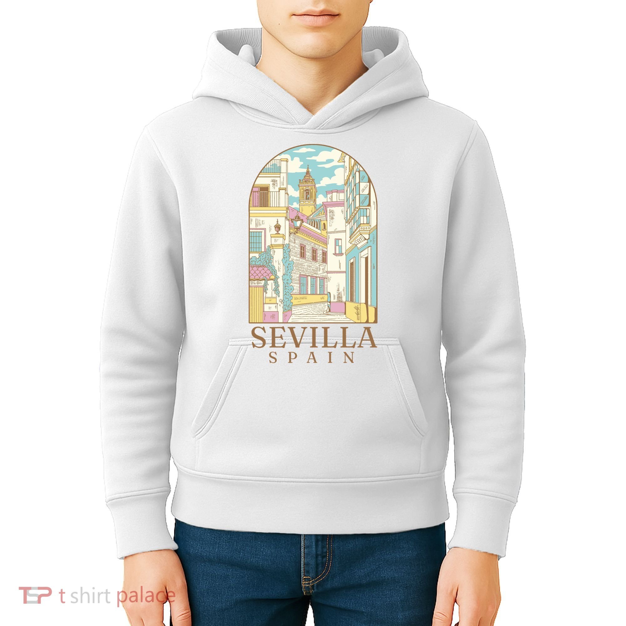 Sevilla Spain City Kids Hoodie