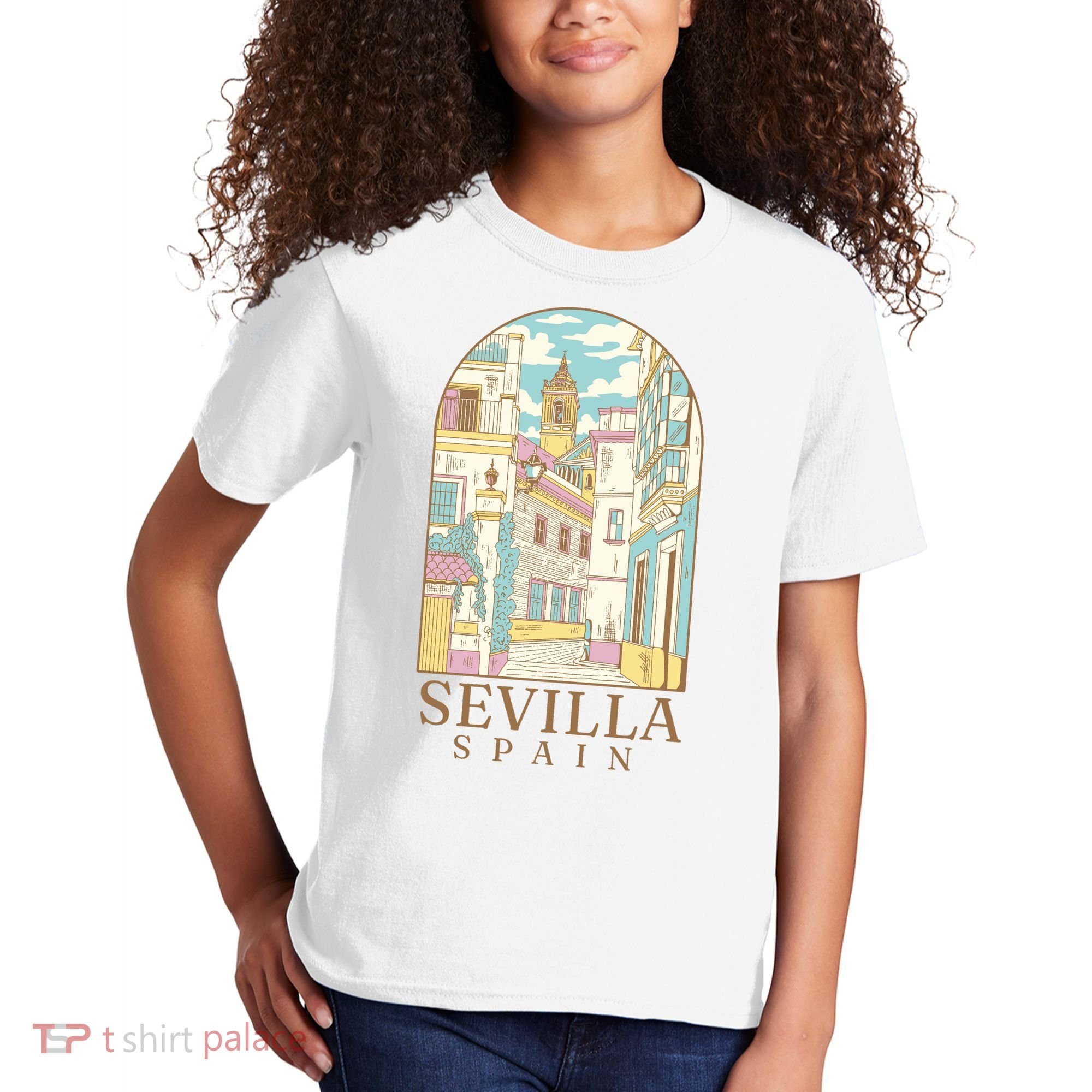 Sevilla Spain City Kids T-Shirt