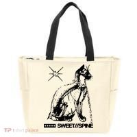 Sweet Spine Cat Tote Bag thumb 0