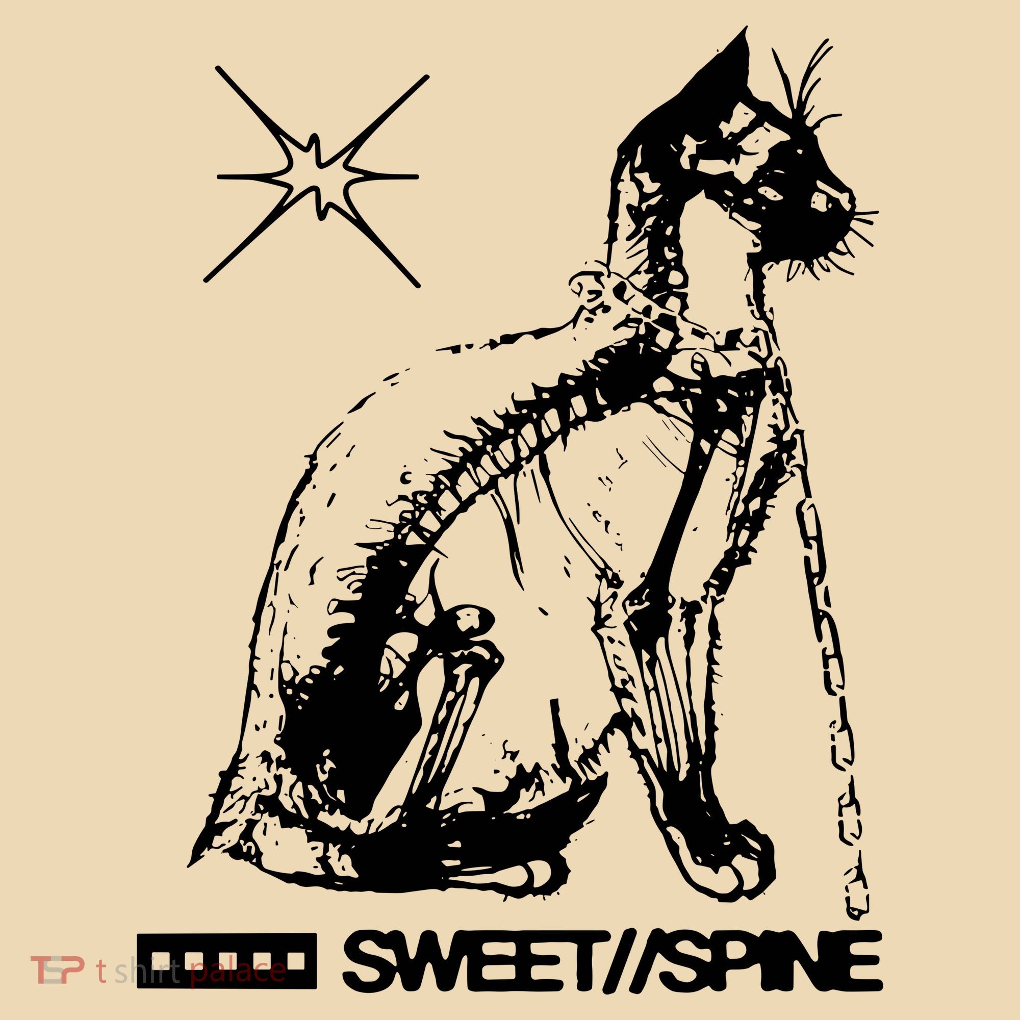 Sweet Spine Cat Tote Bag