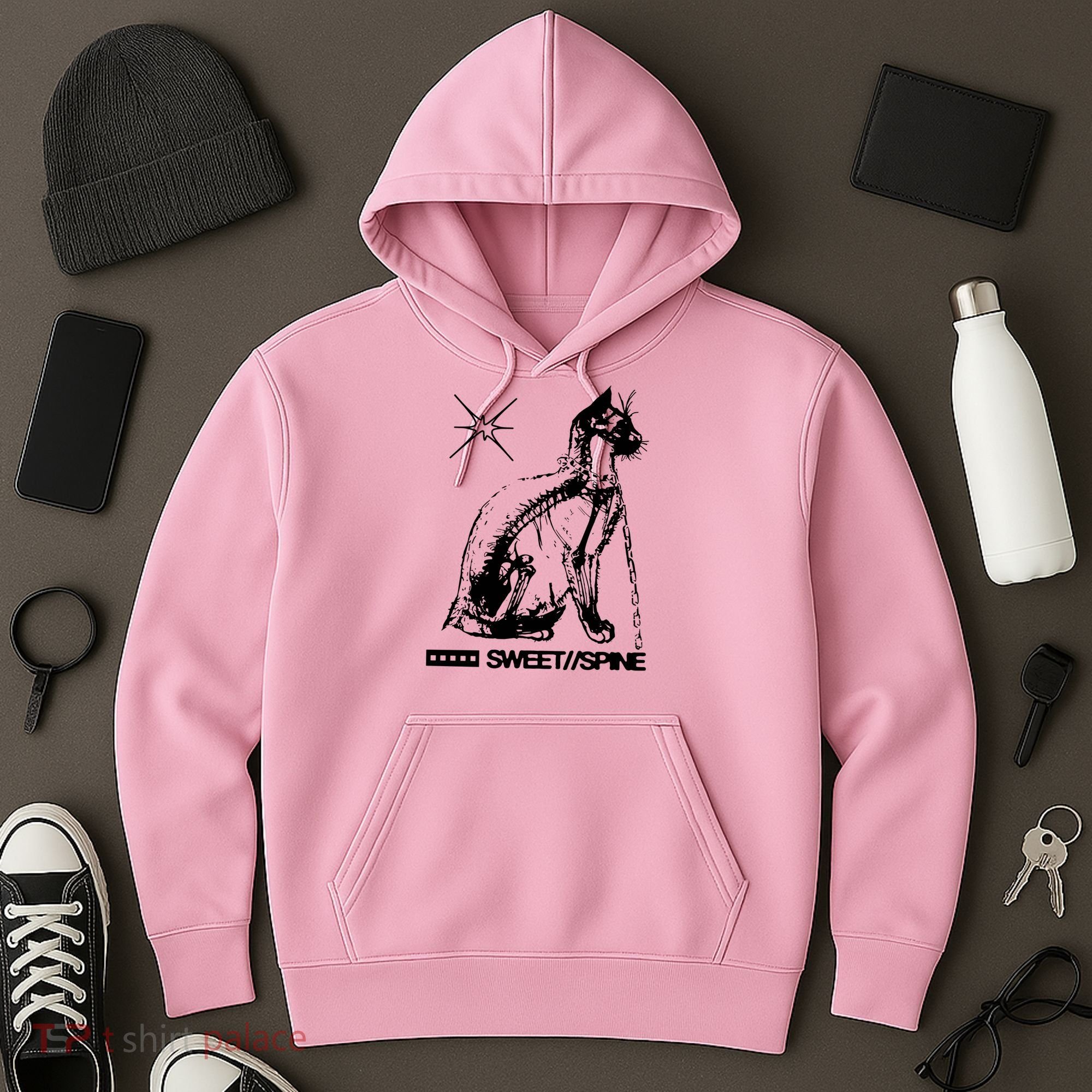 Sweet Spine Cat Hoodie