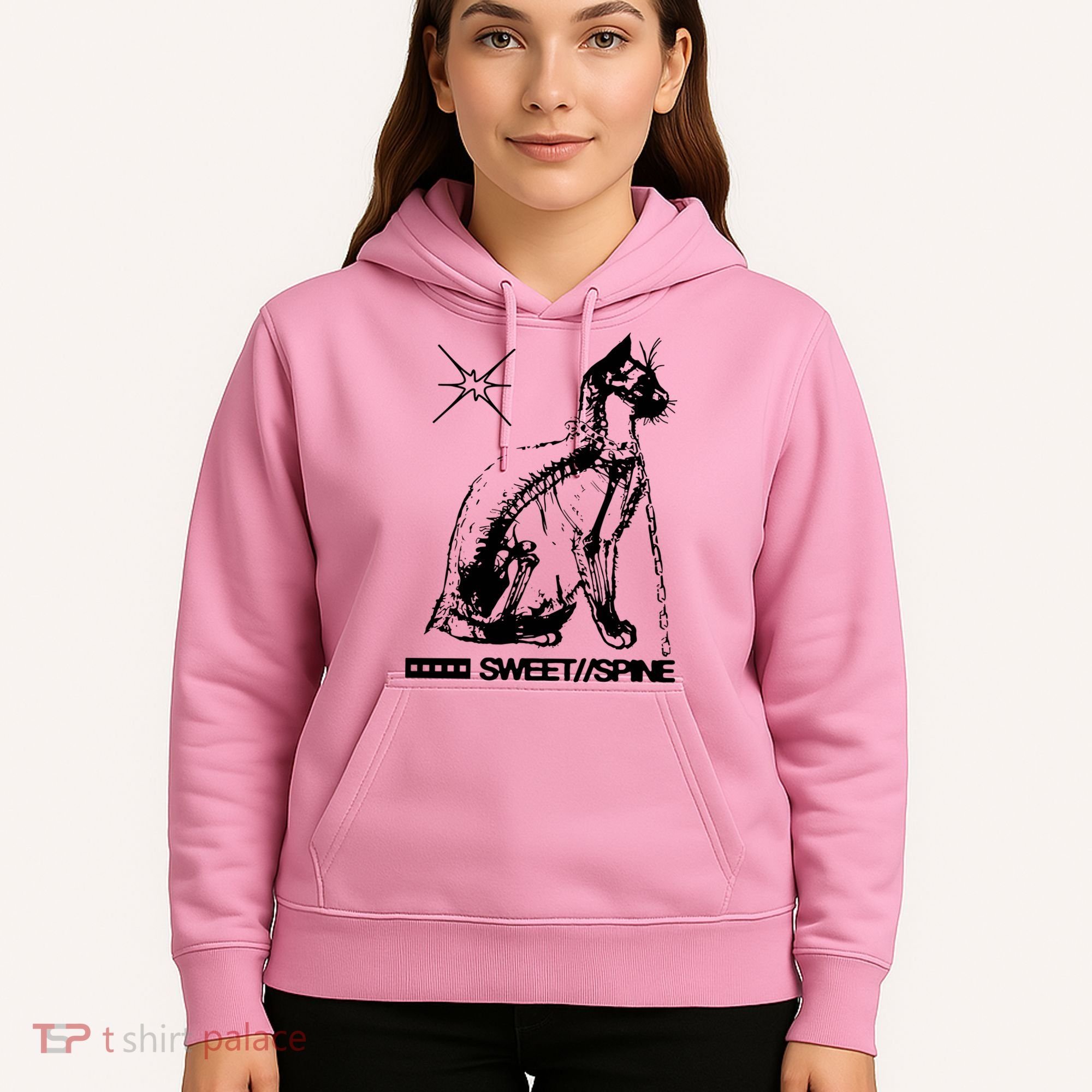 Sweet Spine Cat Hoodie