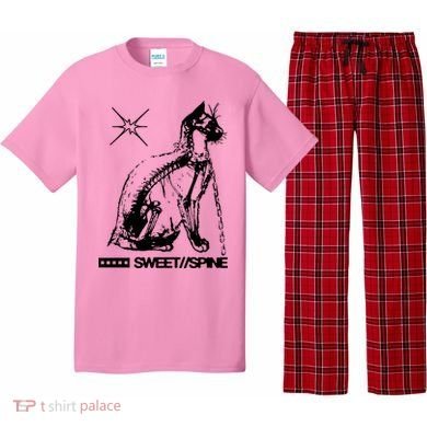 Sweet Spine Cat Pajama Set