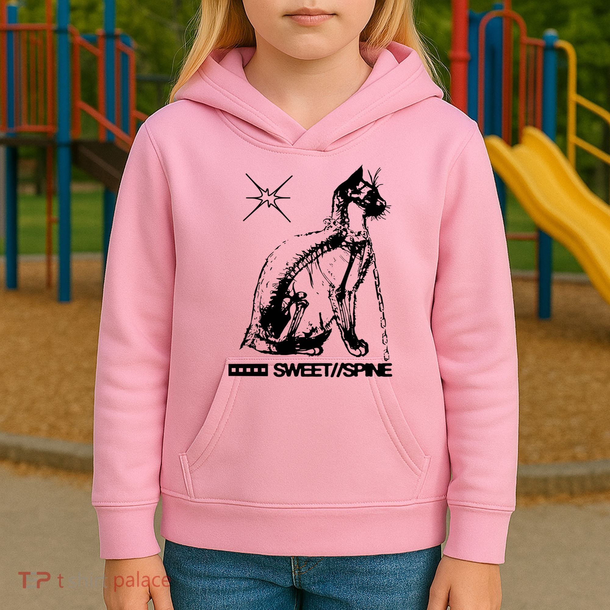 Sweet Spine Cat Kids Hoodie