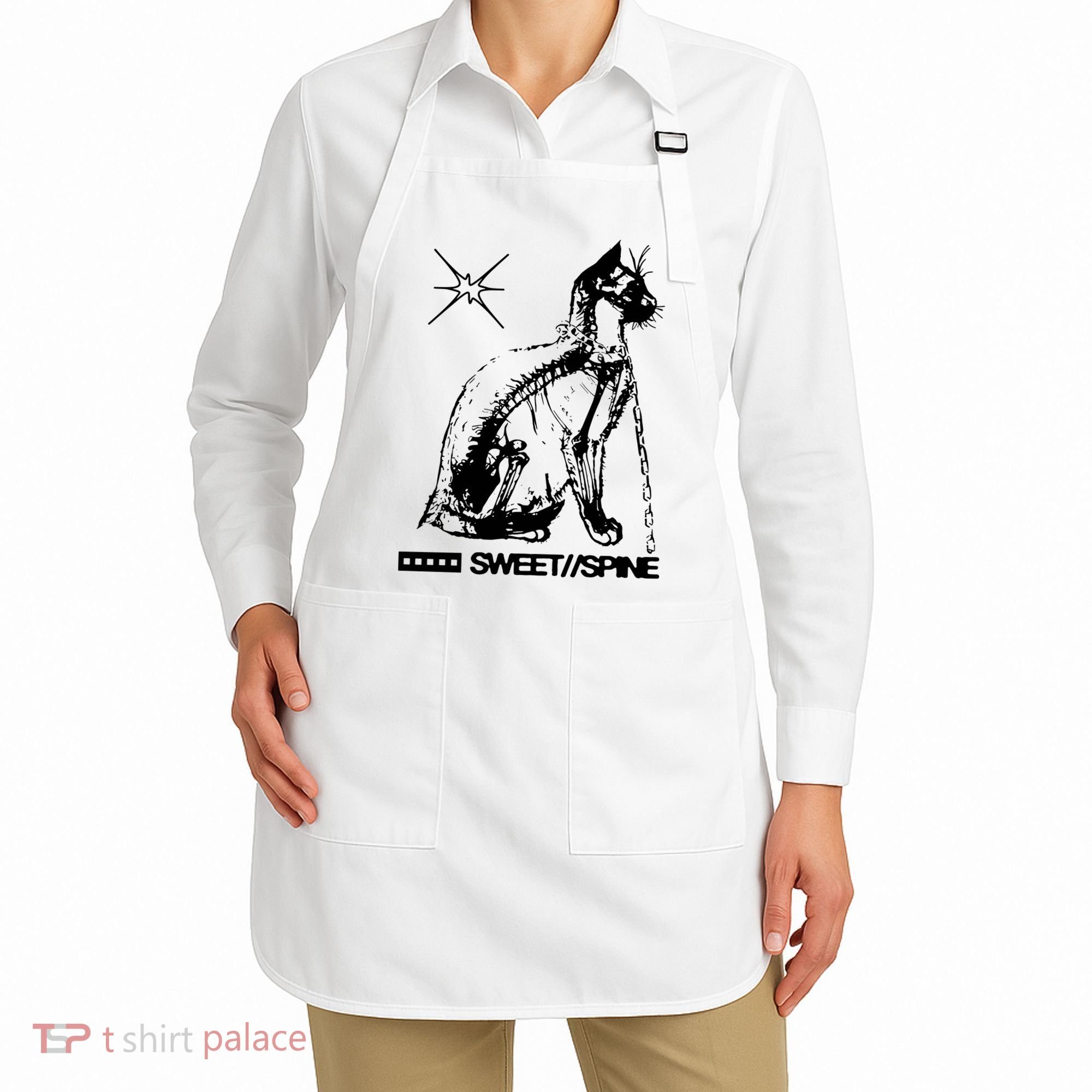 Sweet Spine Cat Apron