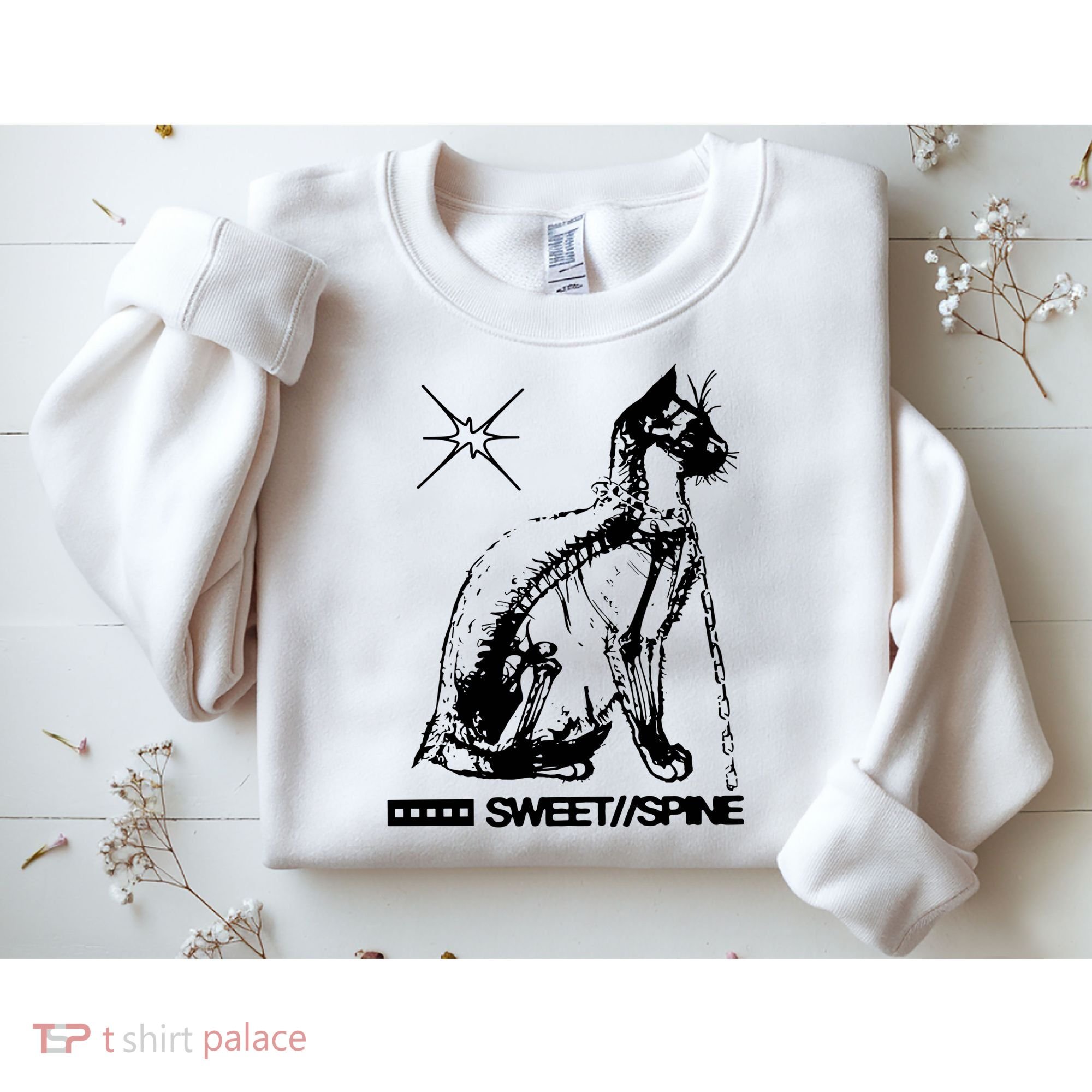 Sweet Spine Cat Sweatshirt
