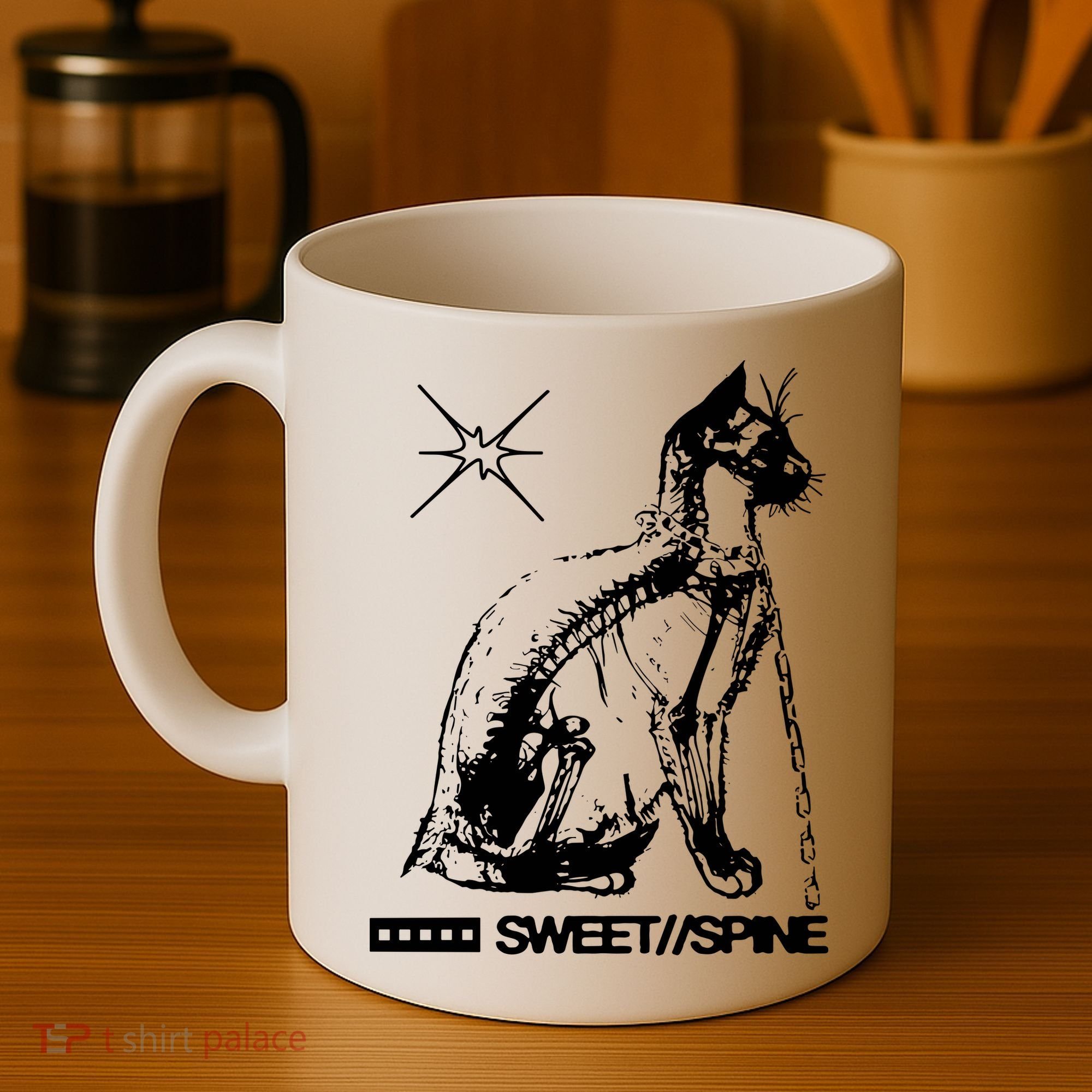 Sweet Spine Cat Coffee Mug