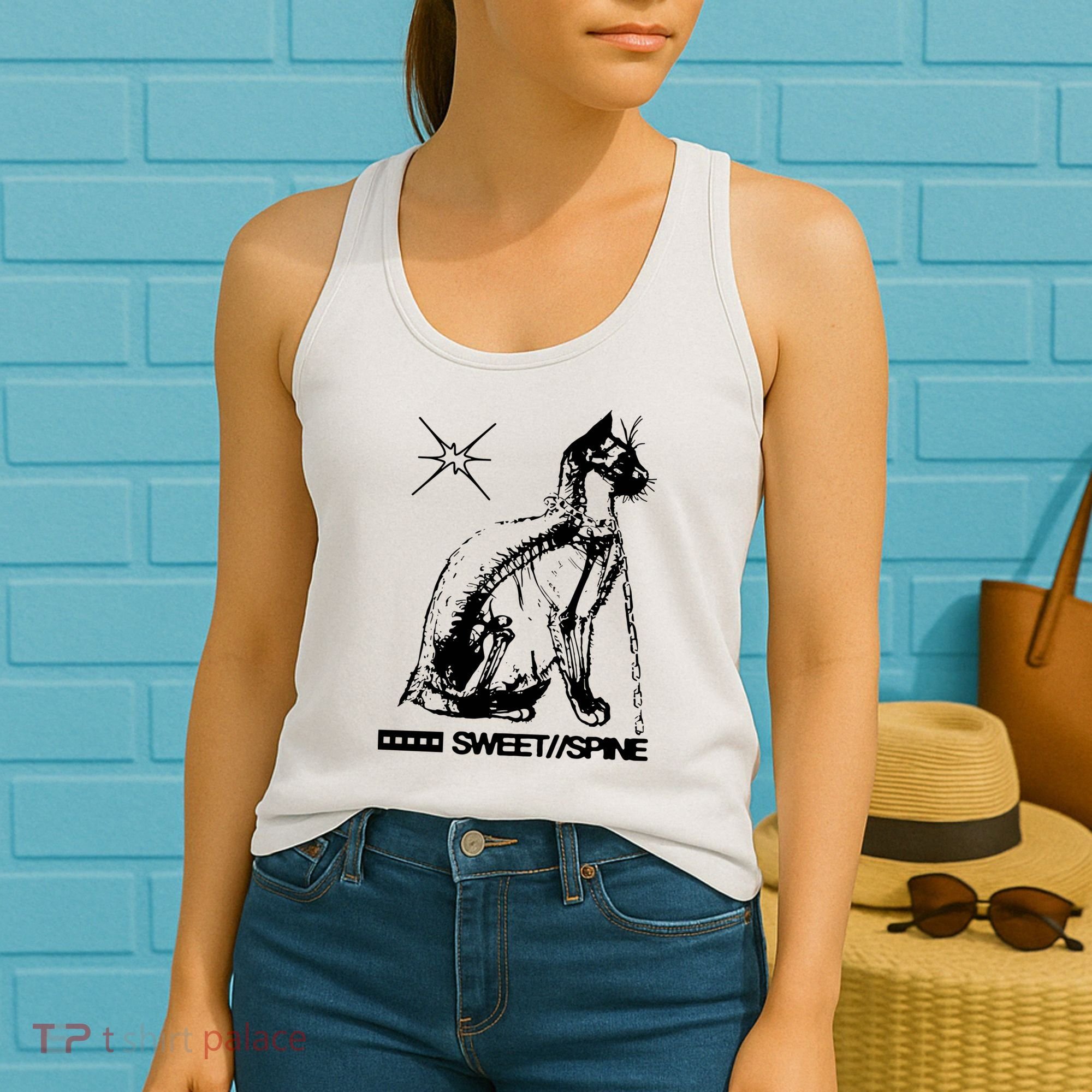 Sweet Spine Cat Women's Tank Top