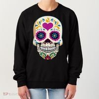 Sugar Skull Calavera Day Of The Dead Dia De Los Muertos Women's Sweatshirt thumb 0